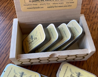 Beeswax Bliss / Thread and Floss Conditioner/ 100% Beeswax