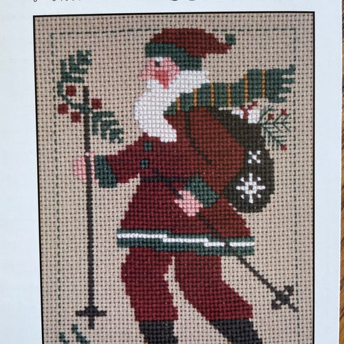PRAIRIE SCHOOLER Santa individual Yearly Counted Cross Stitch - Etsy