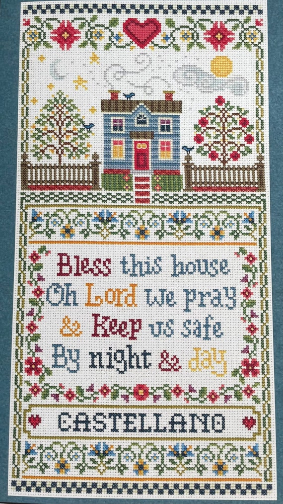 Imaginating Inc / BLESS This HOUSE Sampler / Cross Stitch - Etsy