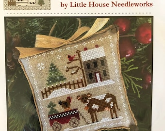 Little House Needleworks/ Farmhouse  Christmas / DAIRY DARLIN / cross stitch chart / counted cross stitch pattern / pattern only