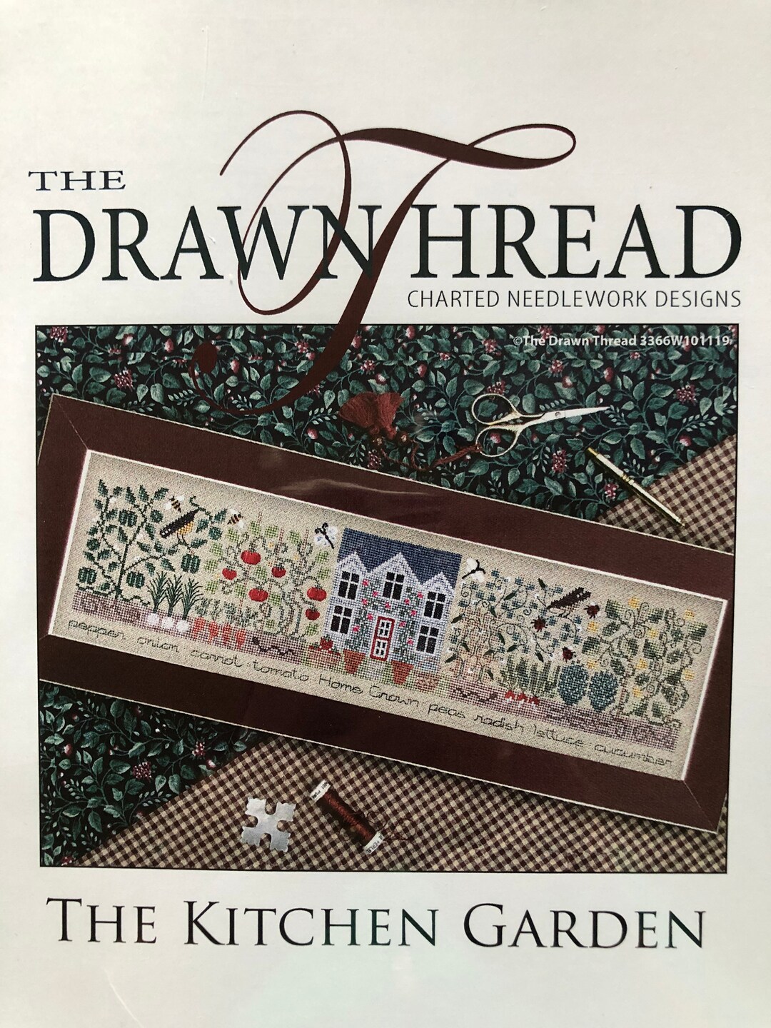 The Drawn Thread/ THE Kitchen GARDEN / Sampler/ Cross Stitch / Pattern ...