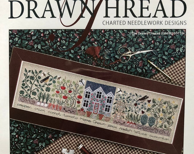 The Drawn Thread/ THE Kitchen GARDEN / Sampler/ Cross Stitch / Pattern ...