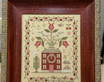 ABC-123 Sampler Cross Stitch Chart: With Thy Needle & Thread, Brenda Gervais Design (Pattern Only)
