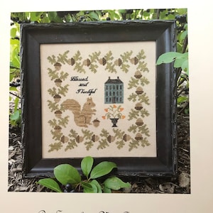 BLESSED and THANKFUL / By Samplers not Forgotten / cross stitch chart / counted cross stitch pattern / pattern only