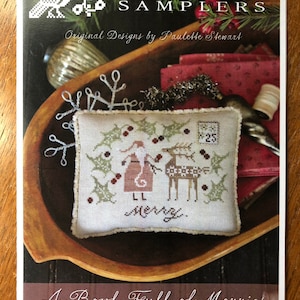 Plum Street Samplers / Merry One / A Bowl Full of Merries /  cross stitch chart / pattern only