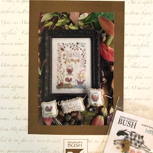 Shepherd’s Bush / Thankful Notes Chart / Embellishments Pack / Choice / Cross stitch Chart