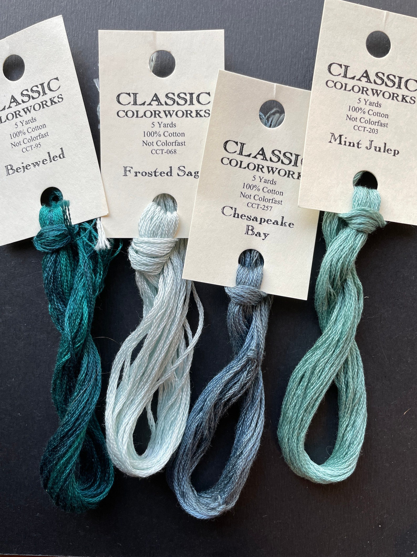 Classic Colorworks / AQUAS / TEALS / Floss / Cross Stitch / Embroidery ...