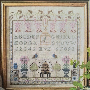 Clogwyn in Spring Sampler / The Wishing Thorn / cross stitch chart / pattern only