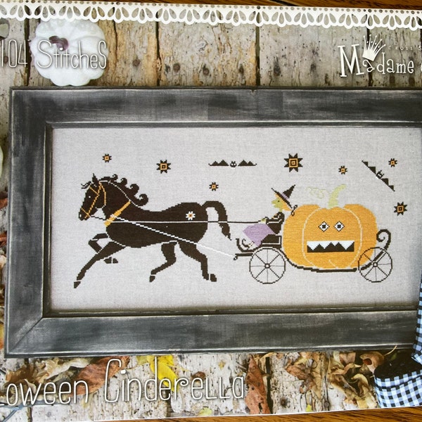 Madame Chantilly / HALLOWEEN CINDERELLA / cross stitch chart / pattern only