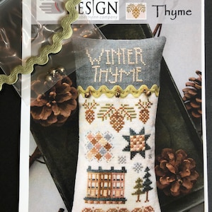 WINTER THYME / Hands on Design / cross stitch chart plus embellishments