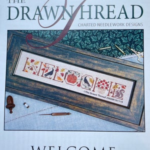 The Drawn Thread/ WELCOME AUTUMN / cross stitch chart / pattern only