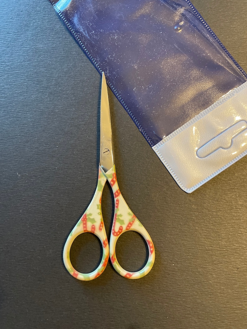 FUN Winter Themed Candy Canes Scissors / Embroidery / Cross Etsy