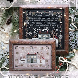 WINTER COMES / Heartstring Samplery / cross stitch chart /  pattern only