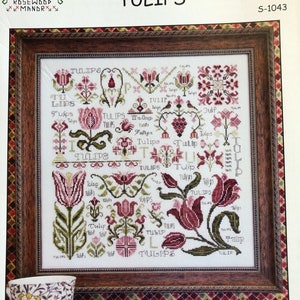 Dreaming of TULIPS / Rosewood Manor /  cross stitch chart / counted cross stitch pattern / pattern only