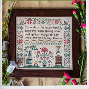 BUSY BEE by Lila's Studio / cross stitch chart  / pattern only