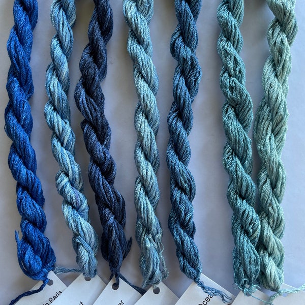 Dinky Dyes Silk / BLUES  / 8m