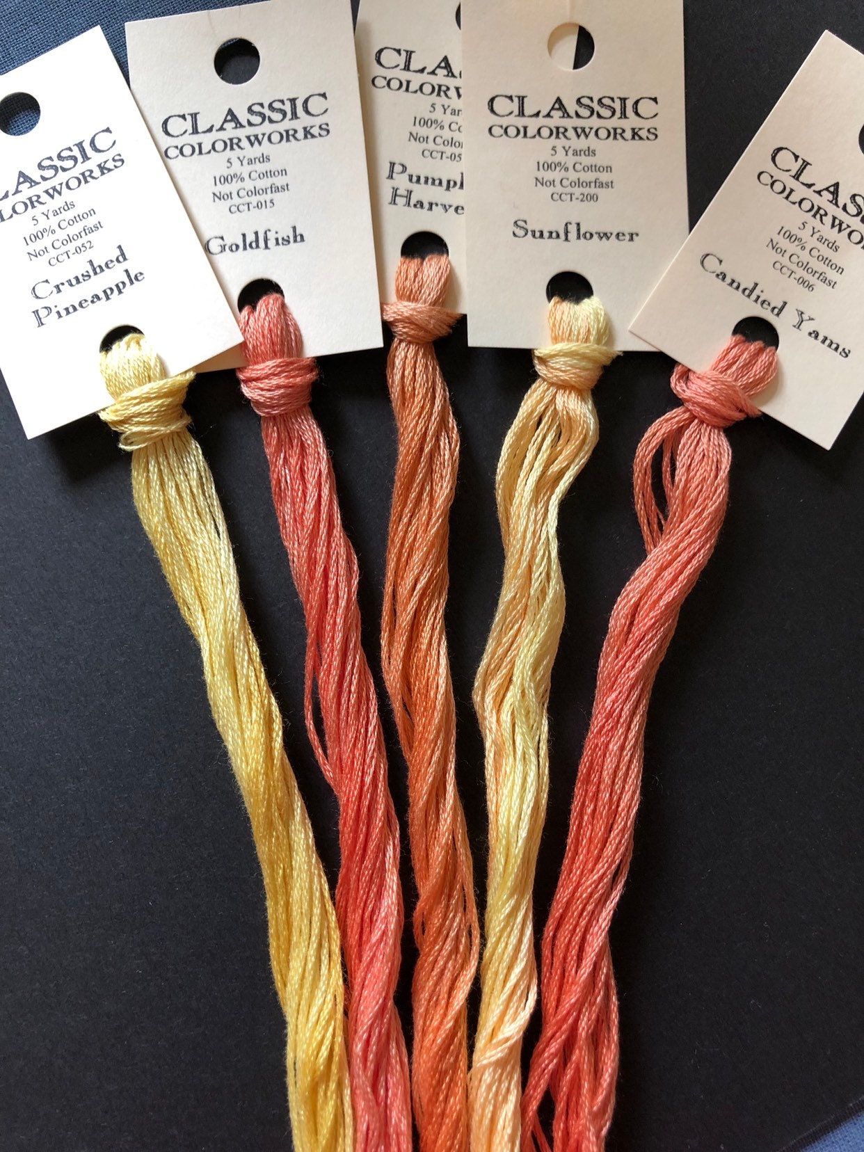 Classic Colorworks / Golds, Yellows Oranges / Floss / Cross Stitch ...