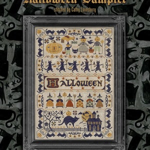 HELLO HALLOWEEN BOOK by Teresa Kogut / cross stitch