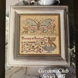 Blackbird Designs / BUTTERFLY GARDEN / Garden Club Series #5 / cross stitch chart / cross stitch pattern / pattern only