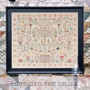 CONSIDER the LILIES / Heartstring Samplery  / Cross stitch Book