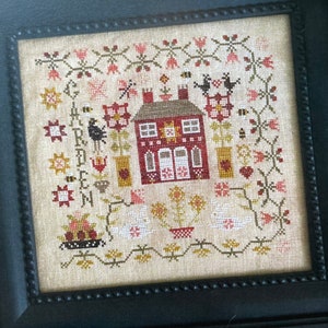 GARDENs at CRANBERRY Manor SEASONAL Series / Pansy Patch Quilts and Stitchery / cross stitch chart / pattern only
