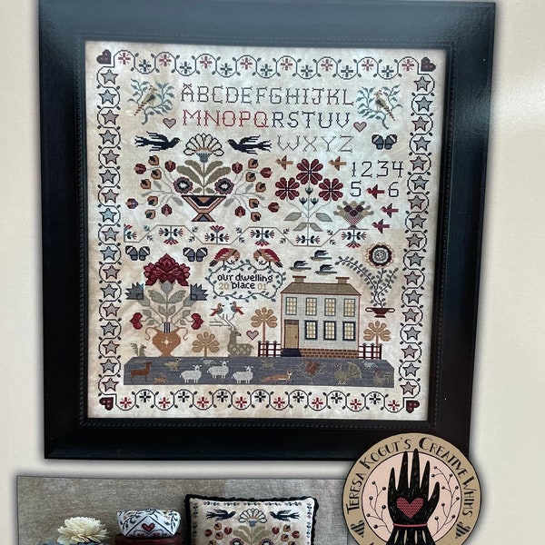 DWELLING PLACE by Teresa Kogut / cross stitch book / 4 designs