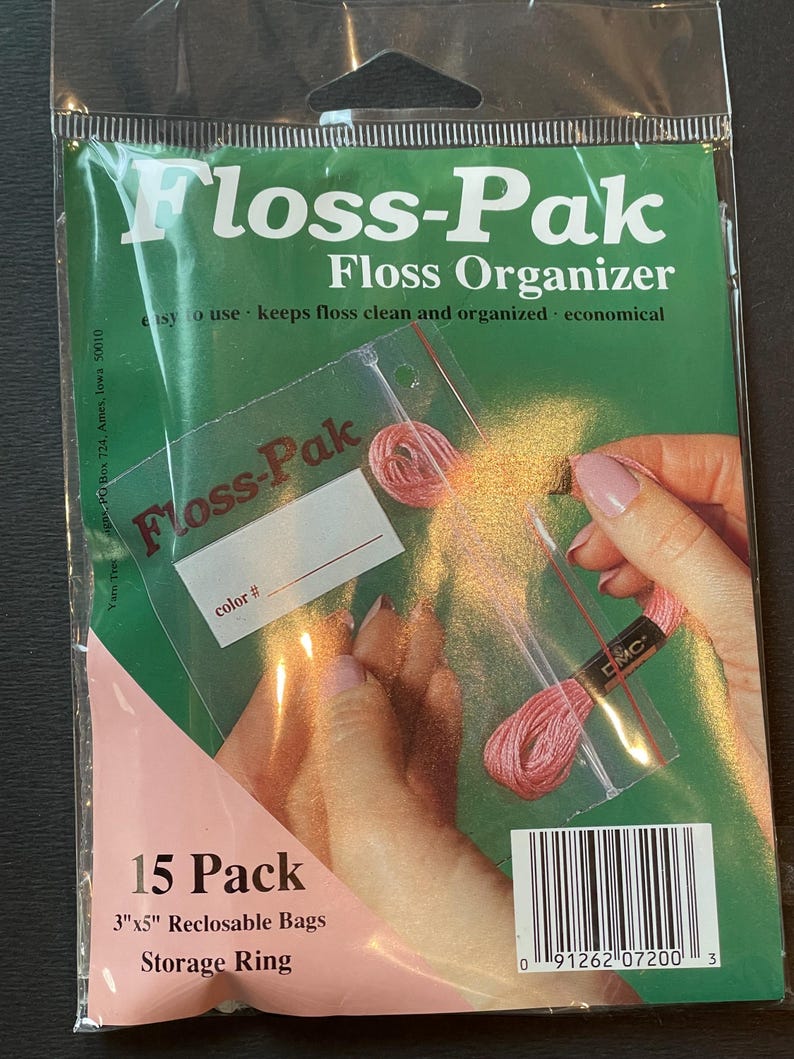 FLOSS PAK Floss Organizer Bags / Organizer Rings - Etsy