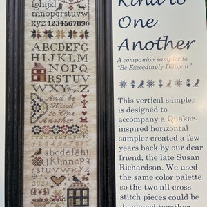 And Be Kind to One Another / Needlework Press / cross stitch chart / counted cross stitch / pattern only