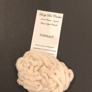Lady Dot Creates/ Vanilla /Hand Dyed Embellishments / Finishing / Craft project trim
