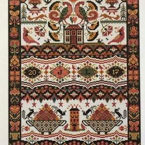 HOITY TOITY /Long DOG Samplers / cross stitch chart / counted cross stitch pattern / pattern only