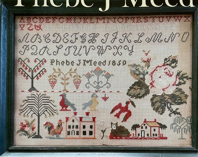 PHEBE J MEED / Needlework Press / Cross Stitch Chart / Counted Cross