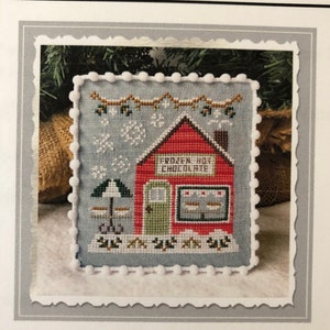 FROZEN Hot Chocolate Shop / SNOW VIllage / Country Cottage Needleworks Series / cross stitch chart / pattern only