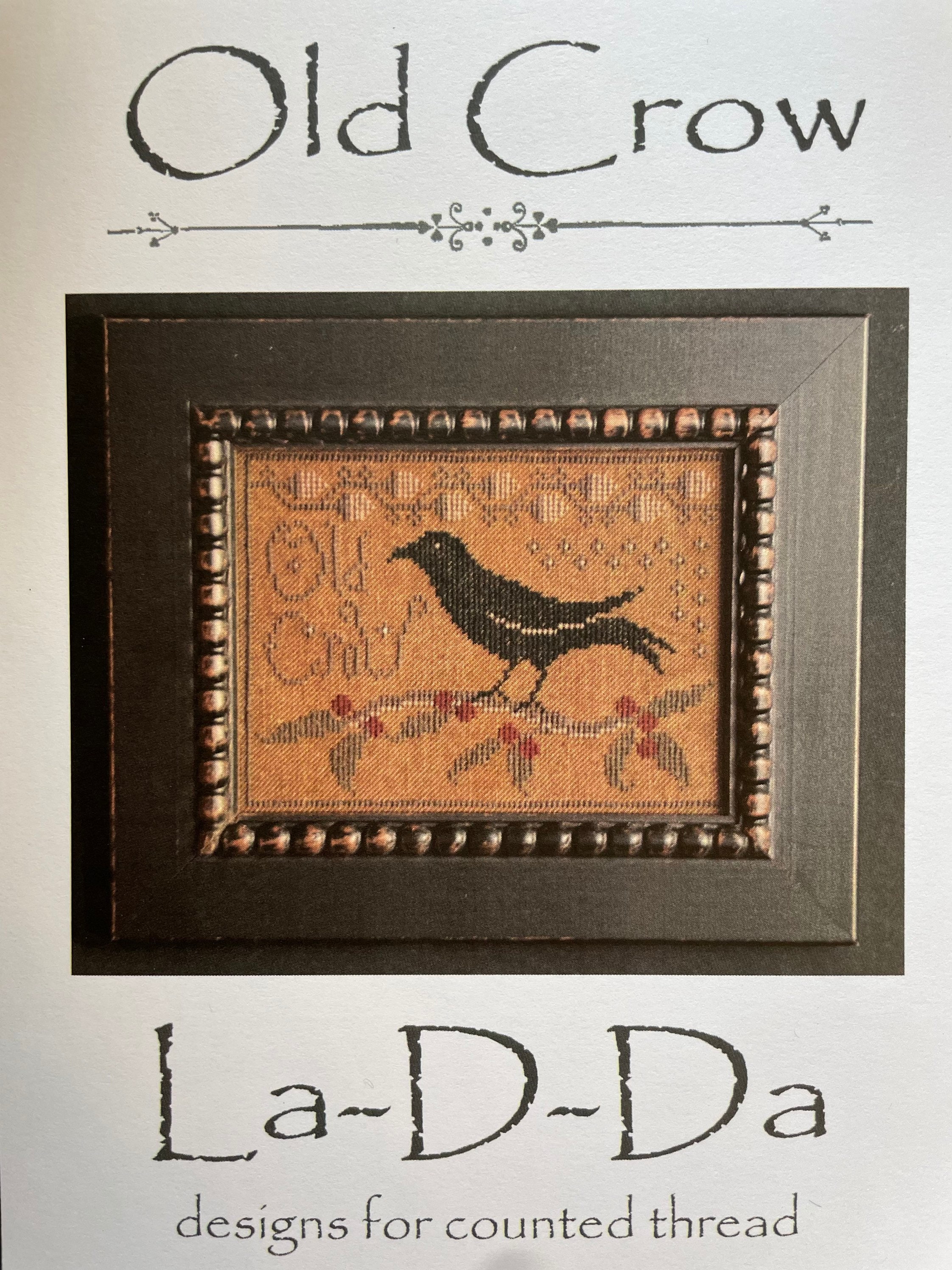 OLD CROW / La-d-da / Cross Stitch / Pattern Only - Etsy