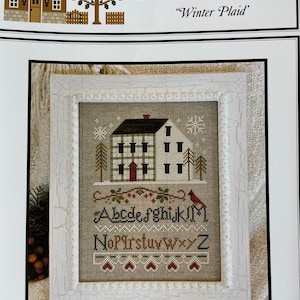 Little House Needleworks / WINTER PLAID / cross stitch chart / pattern only