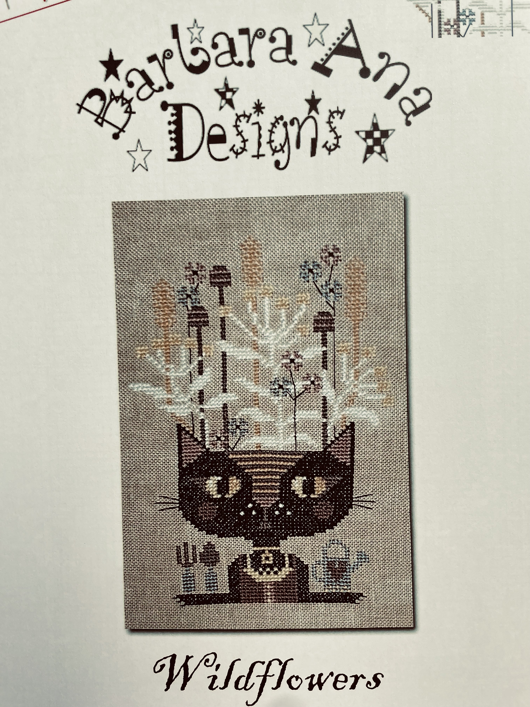 WILDFLOWERS / Barbara Ana Designs / stitch chart / counted cross stitch / pattern only