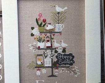 Madame Chantilly / CELEBRATE EASTER / cross stitch chart / counted cross stitch / pattern only