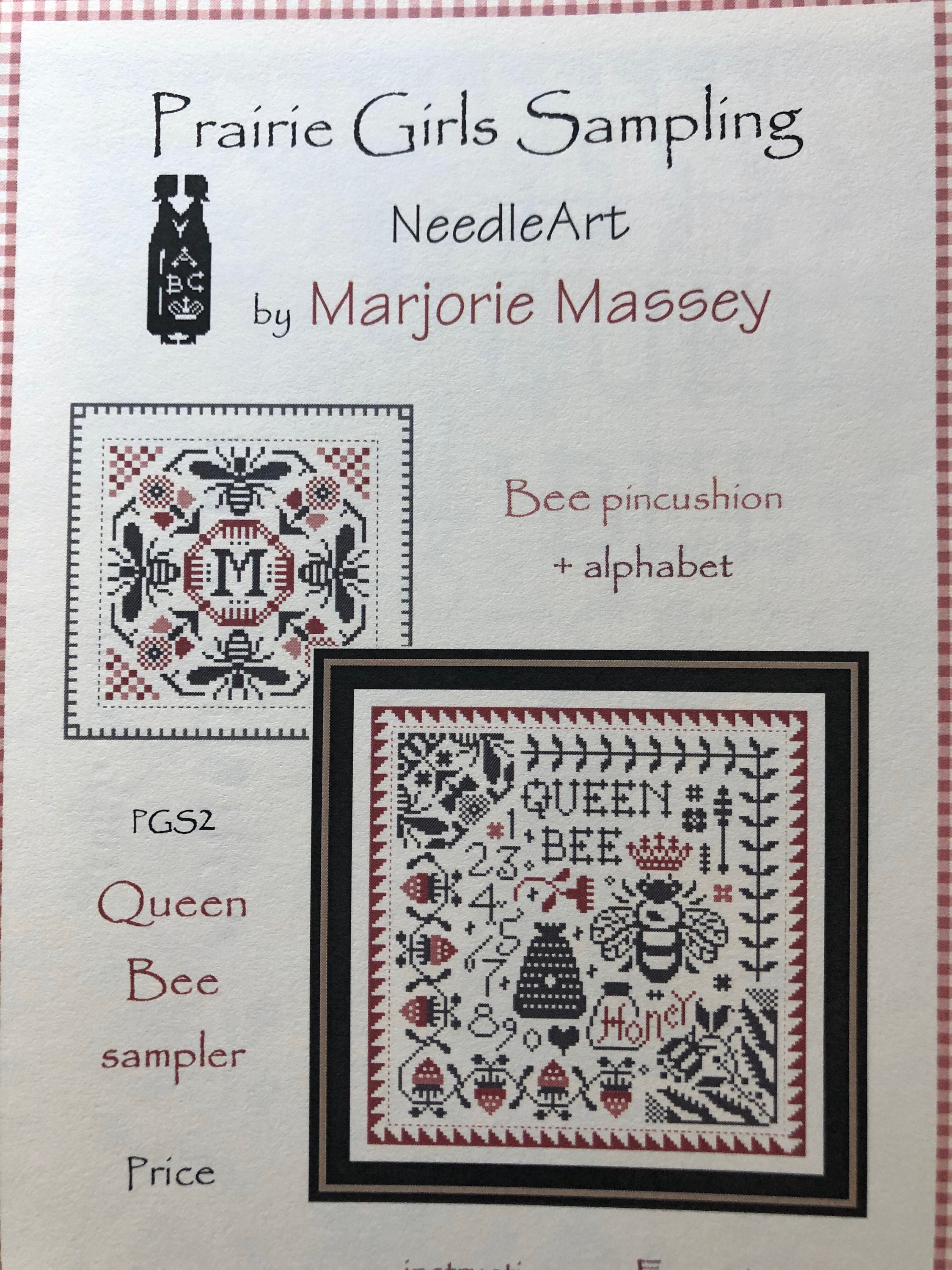 Prairie Girls Sampling by Marjorie Massey / Queen Bee Sampler