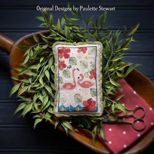 Plum Street Samplers / TROPIC TROUPE / Cross stitch chart / cross stitch pattern / pattern only