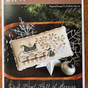 Plum Street Samplers / Merry Two / A Bowl Full of Merries /  cross stitch chart / pattern only