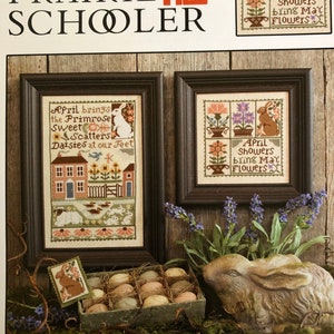 Prairie Schooler Book 152 / APRIL / cross stitch PAPER chart / counted cross stitch