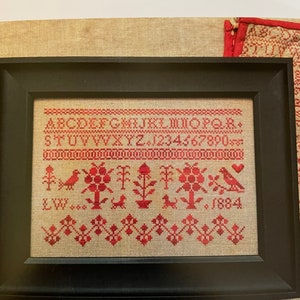 LW 1884 by Lila&#39;s Studio / cross stitch chart  / pattern only