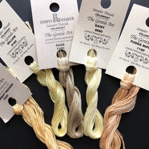 Gentle Art / Yellows / Floss / cross stitch / embroidery / Needlework threads