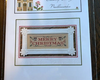 Country Cottage Needleworks/ Merry Christmas /cross stitch chart / counted cross stitch pattern / pattern only