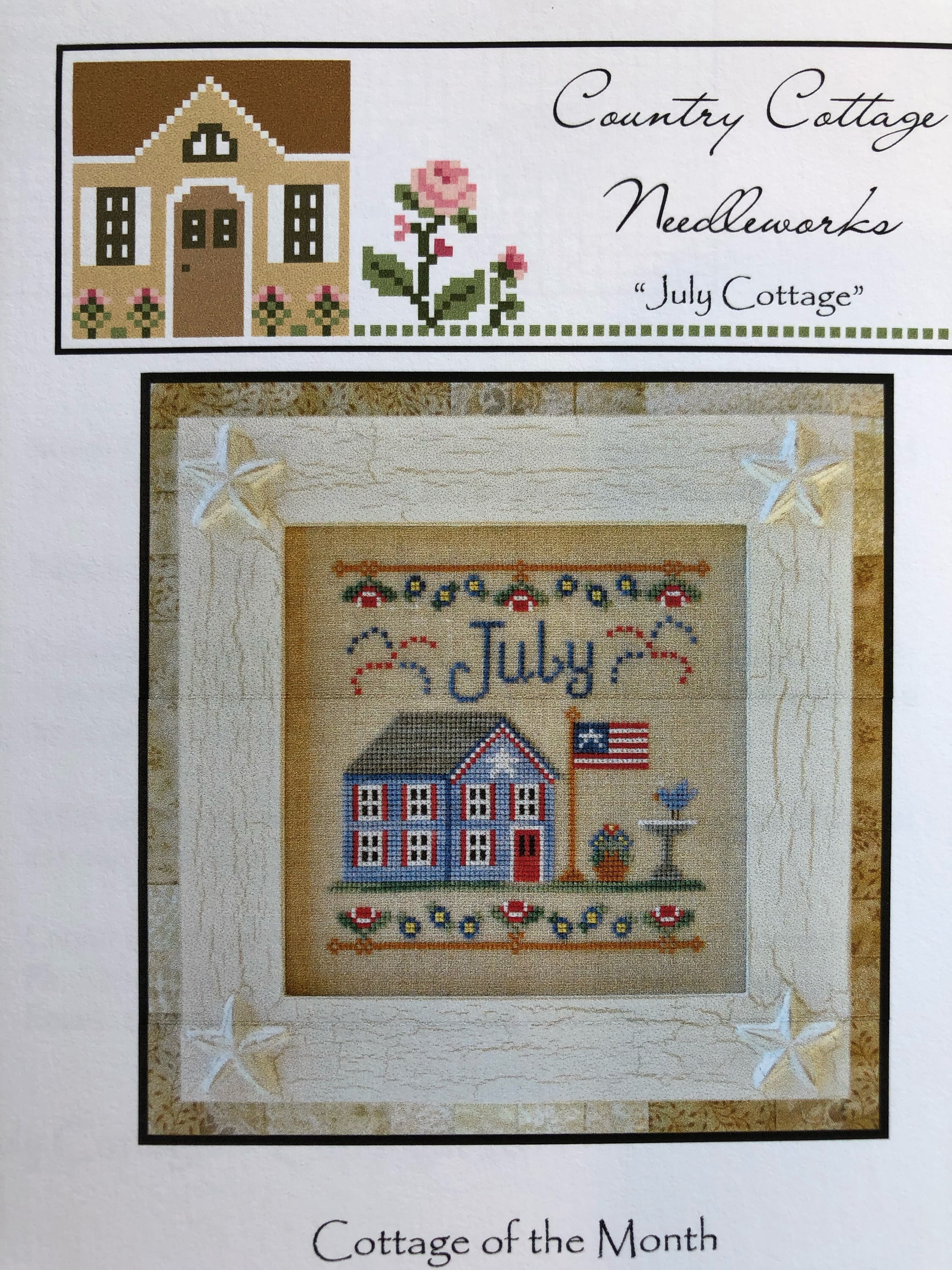 cross stitch chart pattern only counted cross stitch pattern Country Cottage Needleworks/ MY COUNTRY