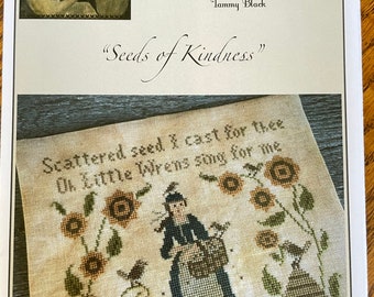 Scattered Seeds Samplers / SEEDS OF KINDNESS / cross stitch chart / pattern only
