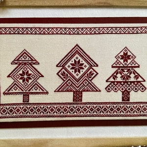 HIGHLAND WOODS / Petal Pusher / cross stitch chart / pattern only
