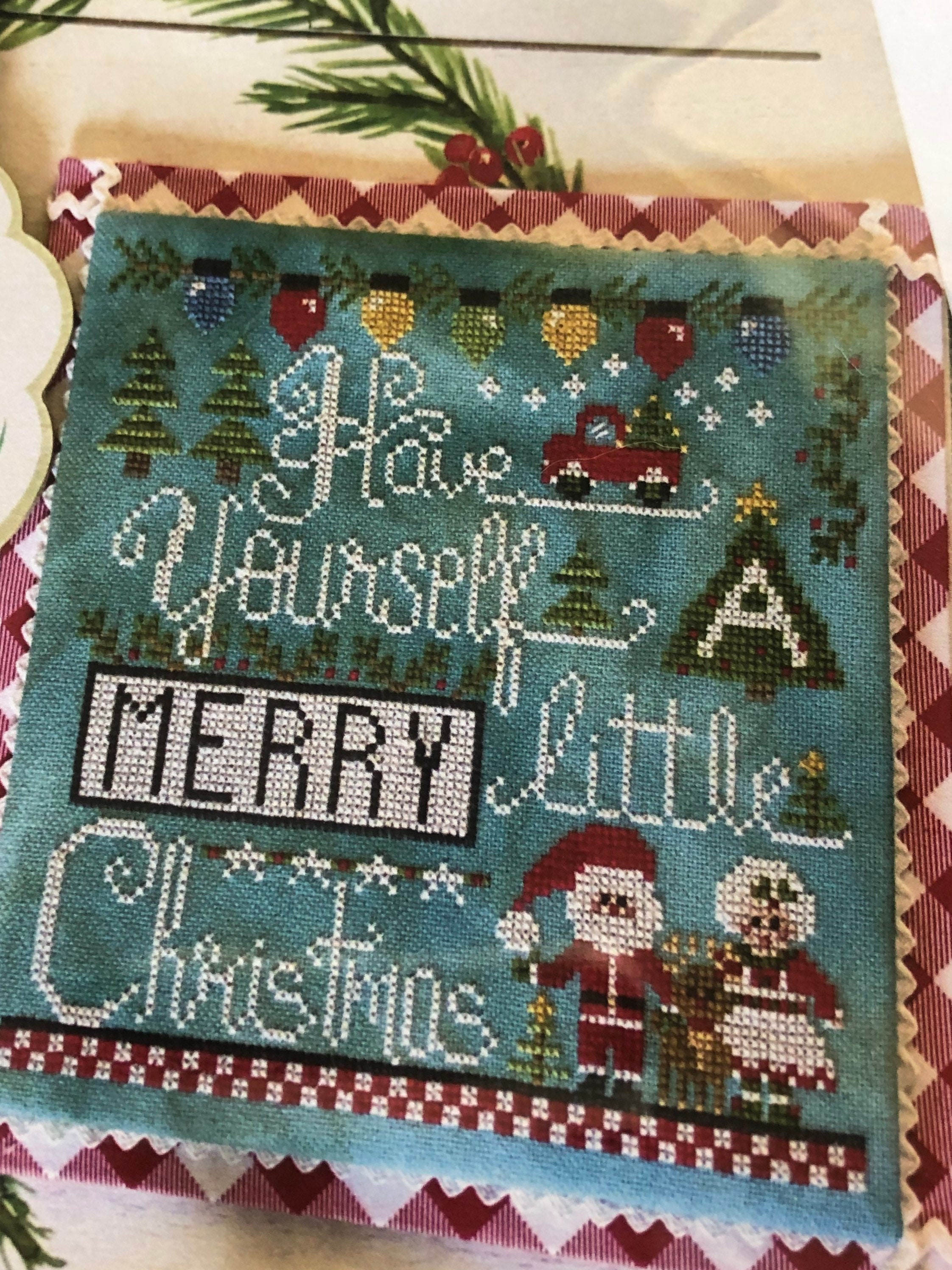 MERRY LITTLE CHRISTMAS / Stitching with the Housewives/ cross Etsy