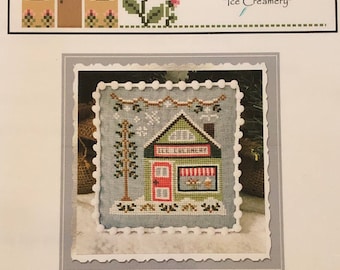 Ice Creamery / SNOW VILLAGE / Country Cottage Needleworks Series / cross stitch chart / pattern only