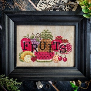 WHEN I THINK of FRUITS by Puntini Puntini / counted cross stitch