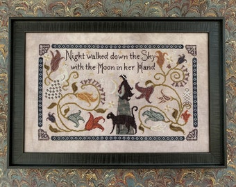 Night Walked Down by Blueflower Stitching / cross stitch chart / pattern only